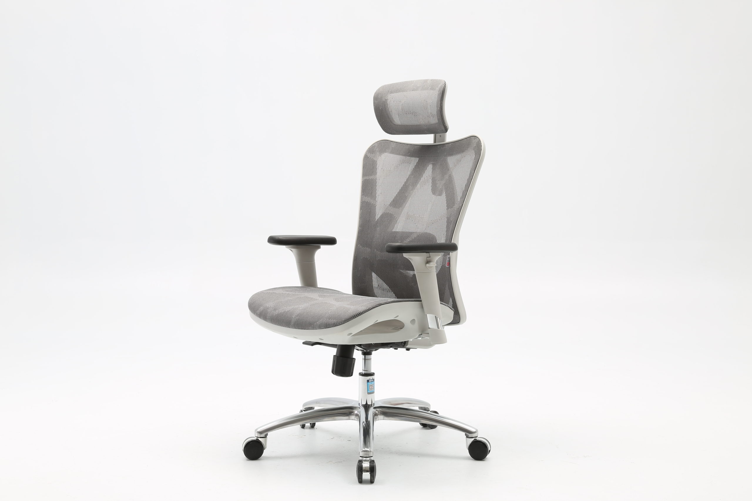 SIHOO M57 Ergonomic Mesh Seat, Headrest, Armrest - Grey