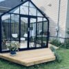 Fairway Obsidian Haven Glasshouse 10x14ft (Deluxe, ROCK SOLID) 4mm tempered glass